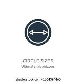 Circle sizes icon vector. Trendy flat circle sizes icon from ultimate glyphicons collection isolated on white background. Vector illustration can be used for web and mobile graphic design, logo, eps10
