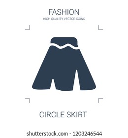 circle skirt icon. high quality filled circle skirt icon on white background. from fashion collection flat trendy vector circle skirt symbol. use for web and mobile