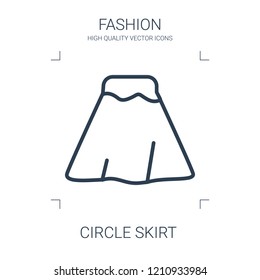 circle skirt icon. high quality line circle skirt icon on white background. from fashion collection flat trendy vector circle skirt symbol. use for web and mobile