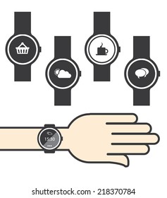Circle Smartwatch con iconos