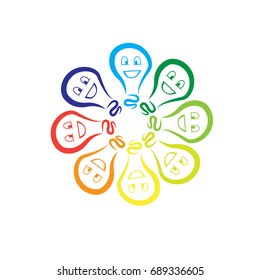 circle smile lamp logo