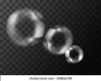 Circle smoke. Abstract illustration