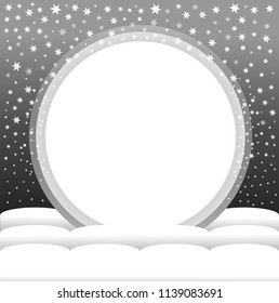 A circle with space for placing text on many star backgrounds. Presented in vector format