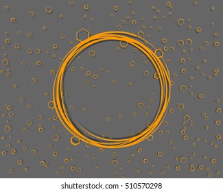 Circle spark honeycomb background,cartoon ,vector, illustration