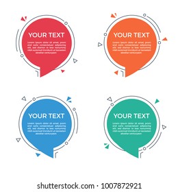 Circle Speech Bubble with Space for Text