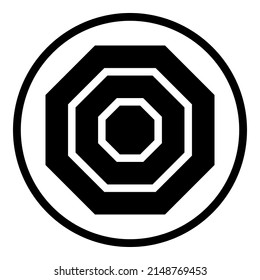 Circle Sphere Bulb Document Flat Icon Isolated On White Background Flat Icon Isolated On White Background