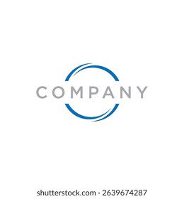circle sphere logo, A semicircular graphic element with several curved lines in a gradient blue from dark to light, giving a dynamic and modern impression.