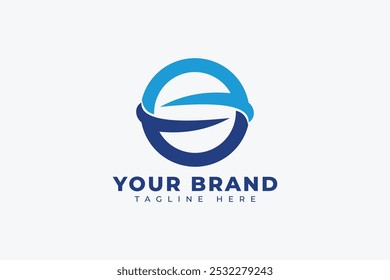 Elemento de diseño de logotipo de Vector plano Circle Sphere