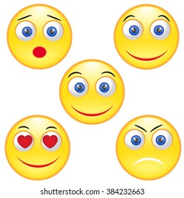 circle sphere yellow head emotions joy love surprising friendship anger