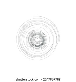 circle   spiral  isolated vector illustration 