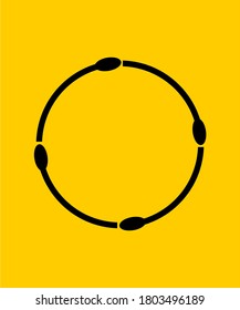 CIRCLE OF SPOON VECTOR DESIGN LOGO