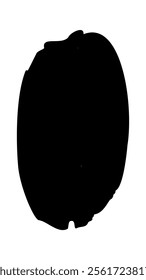 Circle spot black brushstroke symbol