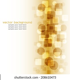 Circle and square background
