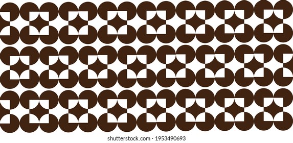 Circle And Square With Brown Color 