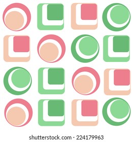 Circle and square pattern