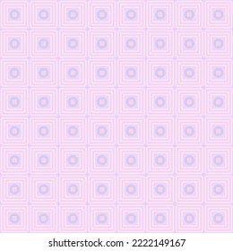 Circle and square seamless pattern. Abstract geometric background.