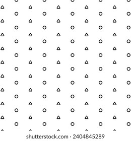 Circle Square Shape Seamless Pattern Background Vector Illustration