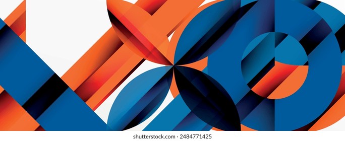 Circle, square, triangle shapes geometric minimal background