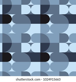 Circle squares irregular seamless pattern. For print, fashion design, wrapping, wallpaper