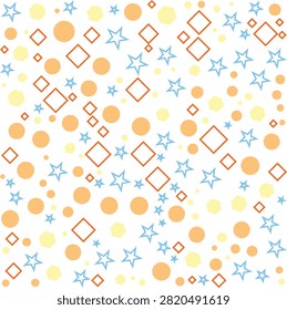 Circle Squere Triangel Star Pattern Vector Illustration