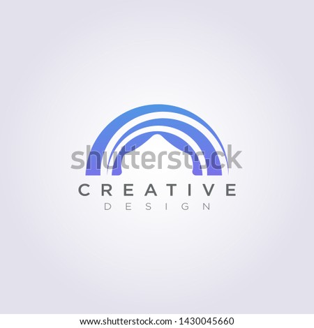 Circle Stage Vector Illustration Design Clipart Symbol Logo Template.