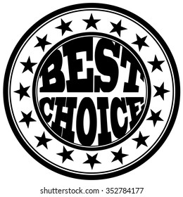 circle stamp "best choice"