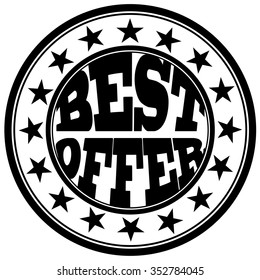 circle stamp "best offer"