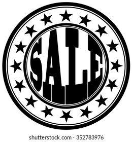 circle stamp "sale"