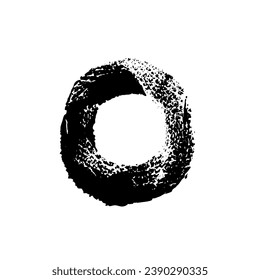 serpiente de marca circular texturada sobre fondo blanco