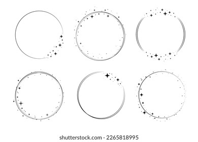 Marco borde estrella circular