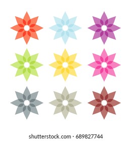 circle star flower decoration