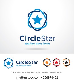 Circle Star Logo Template Design Vector