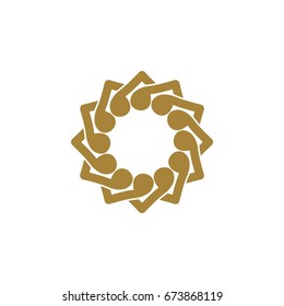 Circle Star Ornamental Logo Template Illustration Design. Vector EPS 10.