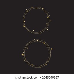 Circle star Vector icon design illustration Template