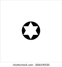 circle star  vector logo design 