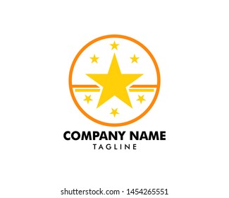 Circle Star Vector Logo Template Design