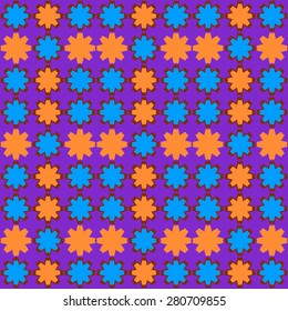 Circle stars colorful pattern.