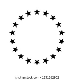 circle stars icon, icons vector eps10
