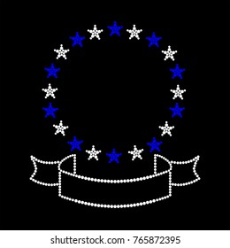 Circle from stars and a tape