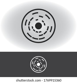 circle step paradoks illustration vector