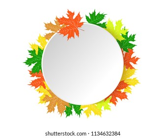Circle sticker Autumn 