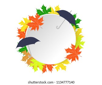 Circle sticker Autumn 