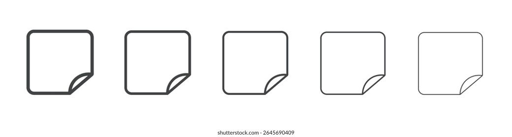 Circle Sticker icon simple illustration logo art