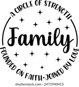 A Circle Of Strength Founded On Faith Joined