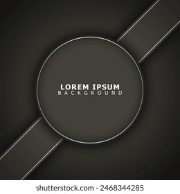 Circle and stripes with line background. Vector illustration.