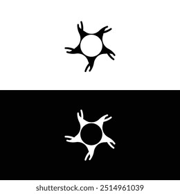 Kreise stylische Vektor Logo Template Design  