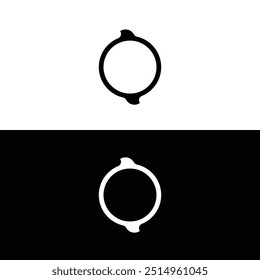 Circle stylish vector logo template design  