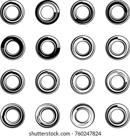 Circle Stylized Abstract Shape Vector Art Illustration