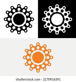 Circle Sun Bubble Abstract Logo