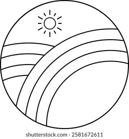 circle Sun dried circle icon